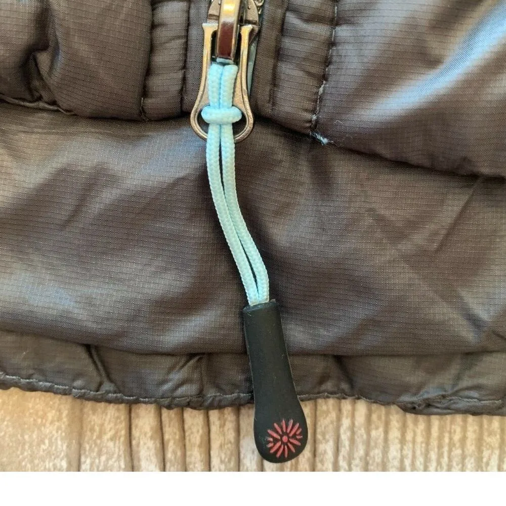 Puffer Vest Women size S Full Zip Dark Charcoal Gray Grey super soft - Image 6