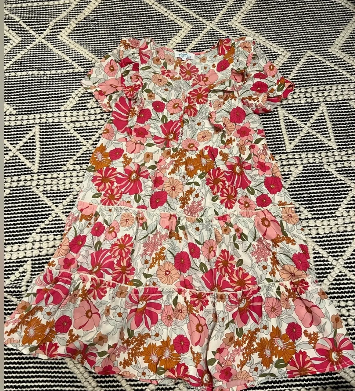 Spring Pink Floral Dress - Image 2
