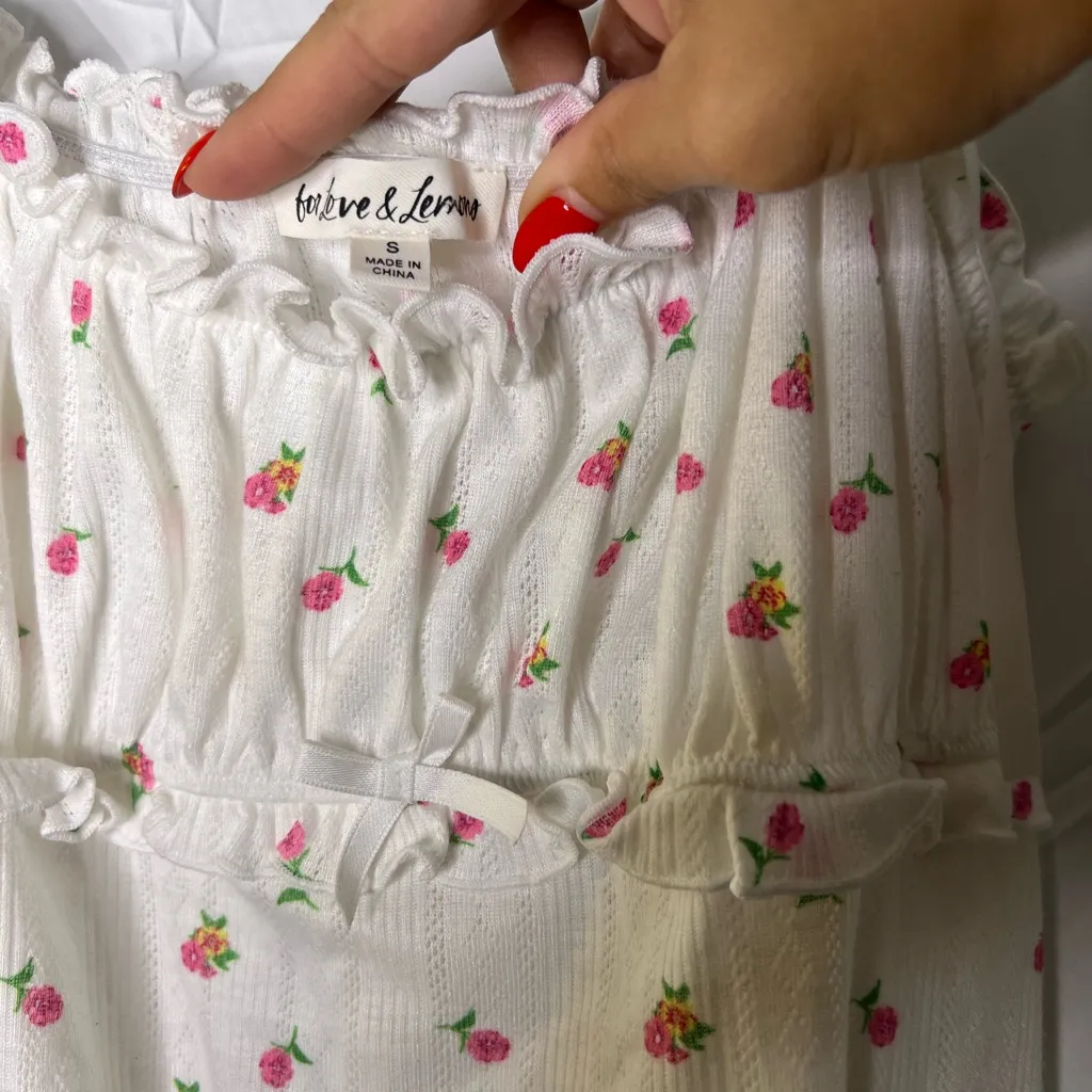 FOR LOVE & LEMONS Blossom Pointelle Slip Dress - Image 5