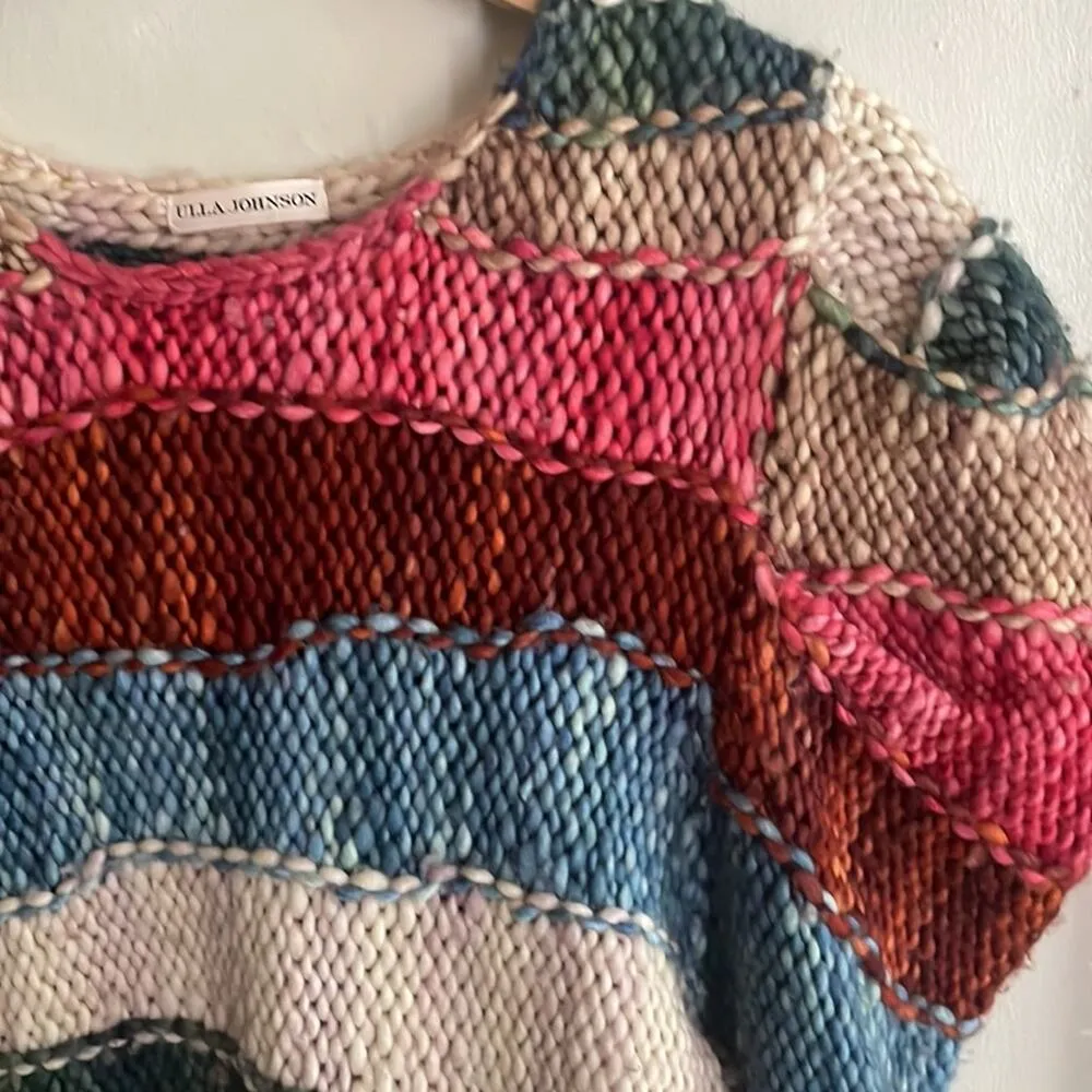 Ulla Johnson Violeta Knit Wool Sweater Paradise - Image 9