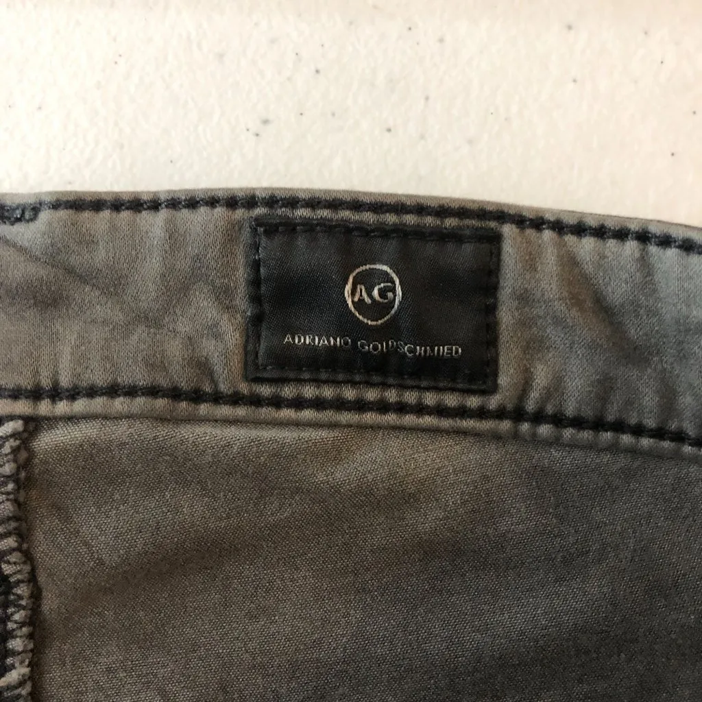 Adriano Goldschmied Jeans The Legging Ankle Super Skinny Faux Leather Black 31 - Image 4