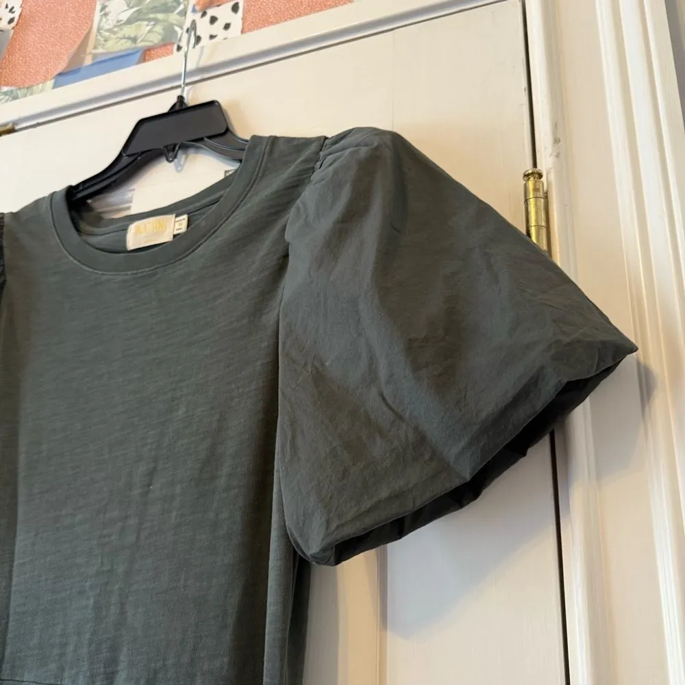 Nation LTD Etoile Bubble Hem Combo Dress in Hunter Size Medium - Image 8