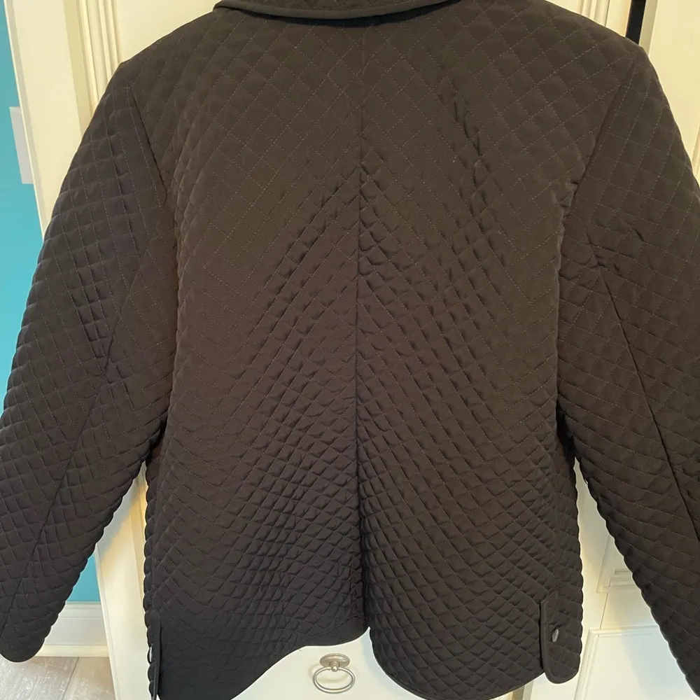 Black quilted barn jacket - Image 4