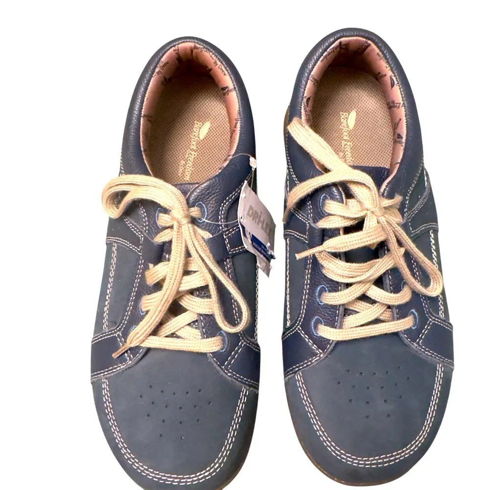 Barefoot Freedom by Drew Geneva Sneakers 8.5 WW Blue Leather Comfort Orthopedic - Image 3