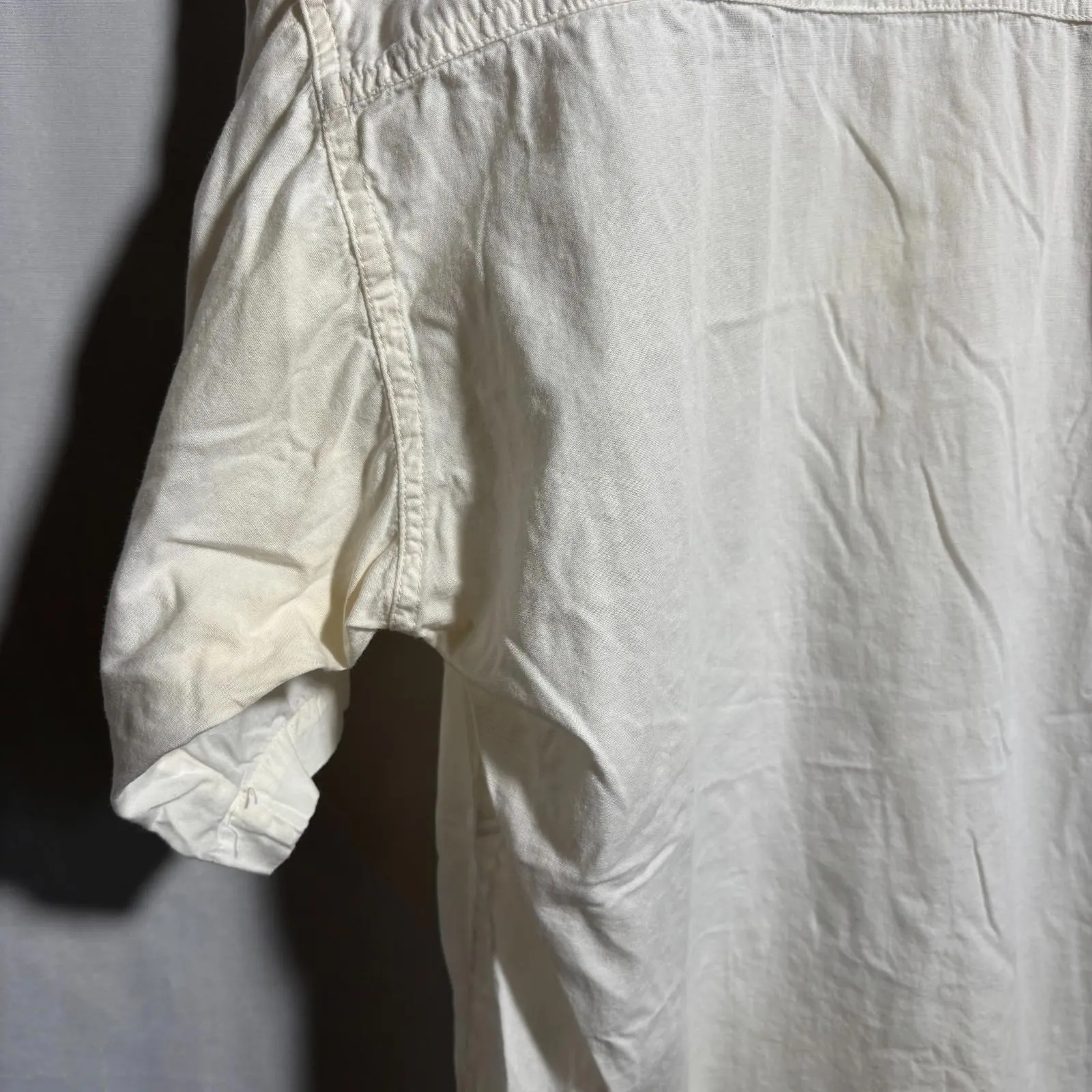 VTG 90s Rodeo Top White‎ Button Up Embroidered Beaded Shoulder Pads Cowgirl Art - Image 7