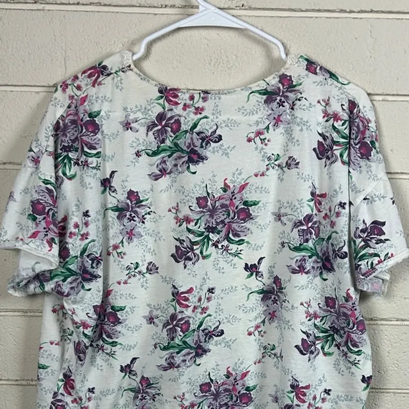 Victoria’s Secret Gold Tag Vintage Floral Pajama Top size M - Image 6