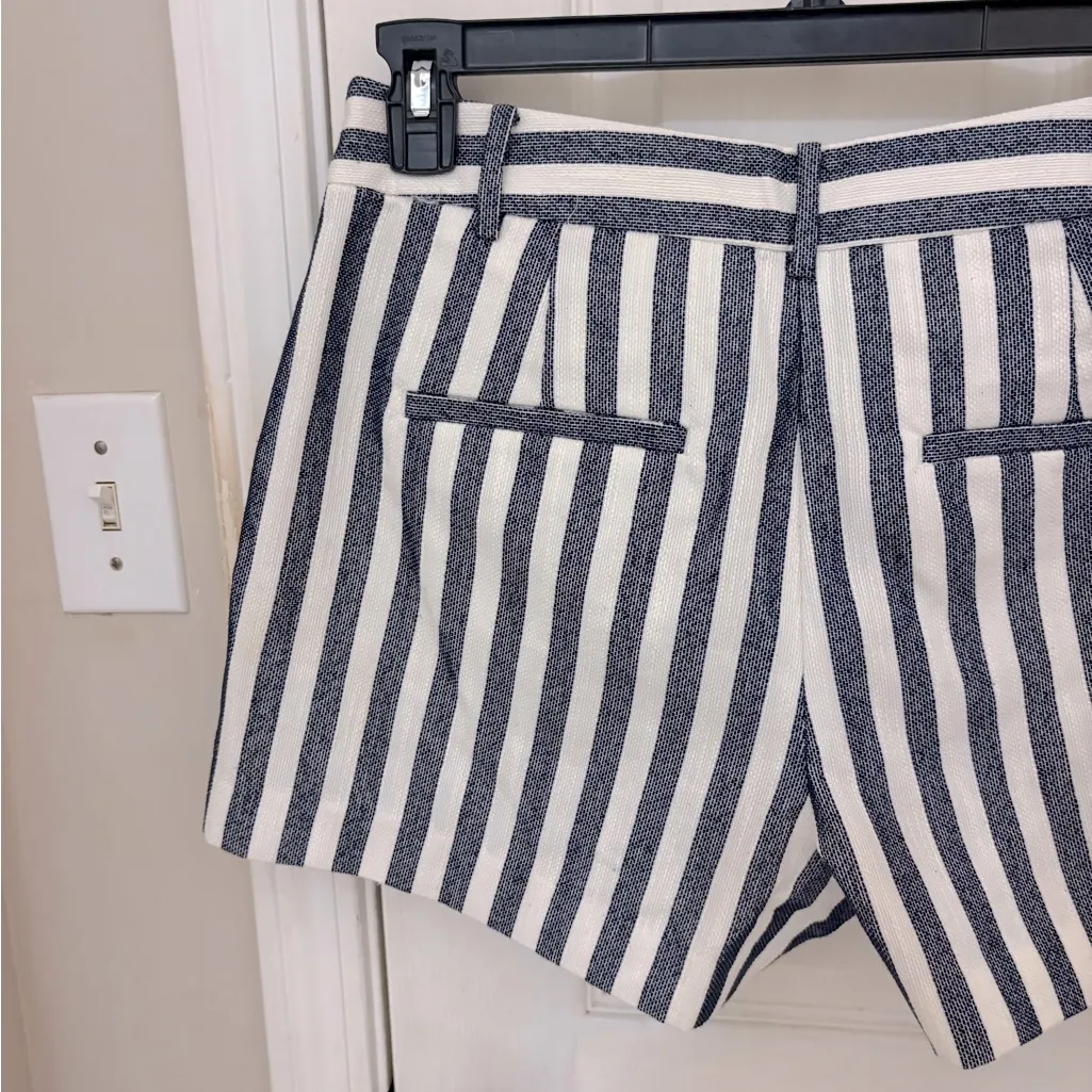 LOFT Striped Riviera Short in White and Navy - Image 9