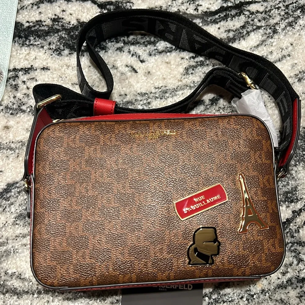 NWOT Karl lagerfeldld purse. 9” - Image 6