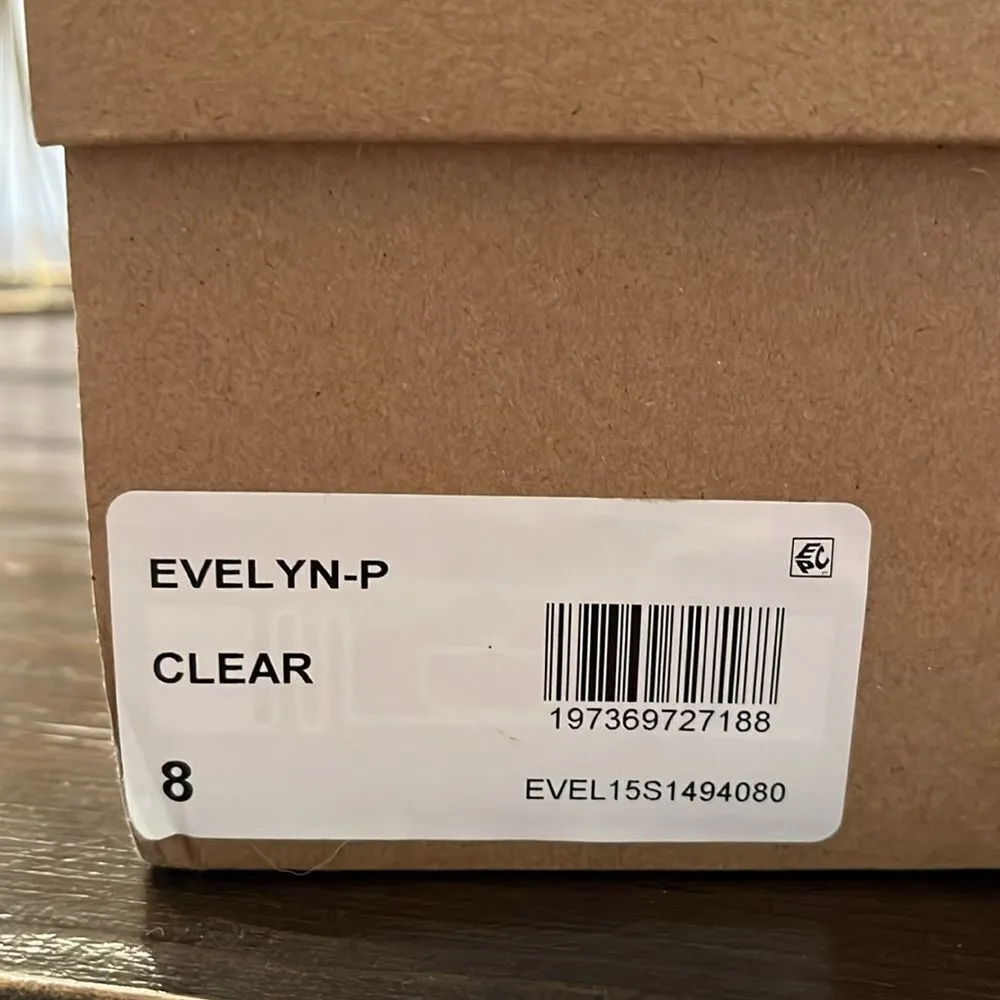 Steve Madden NIB Evelyn-P Clear Pearl Stiletto Pumps 8 - Image 9