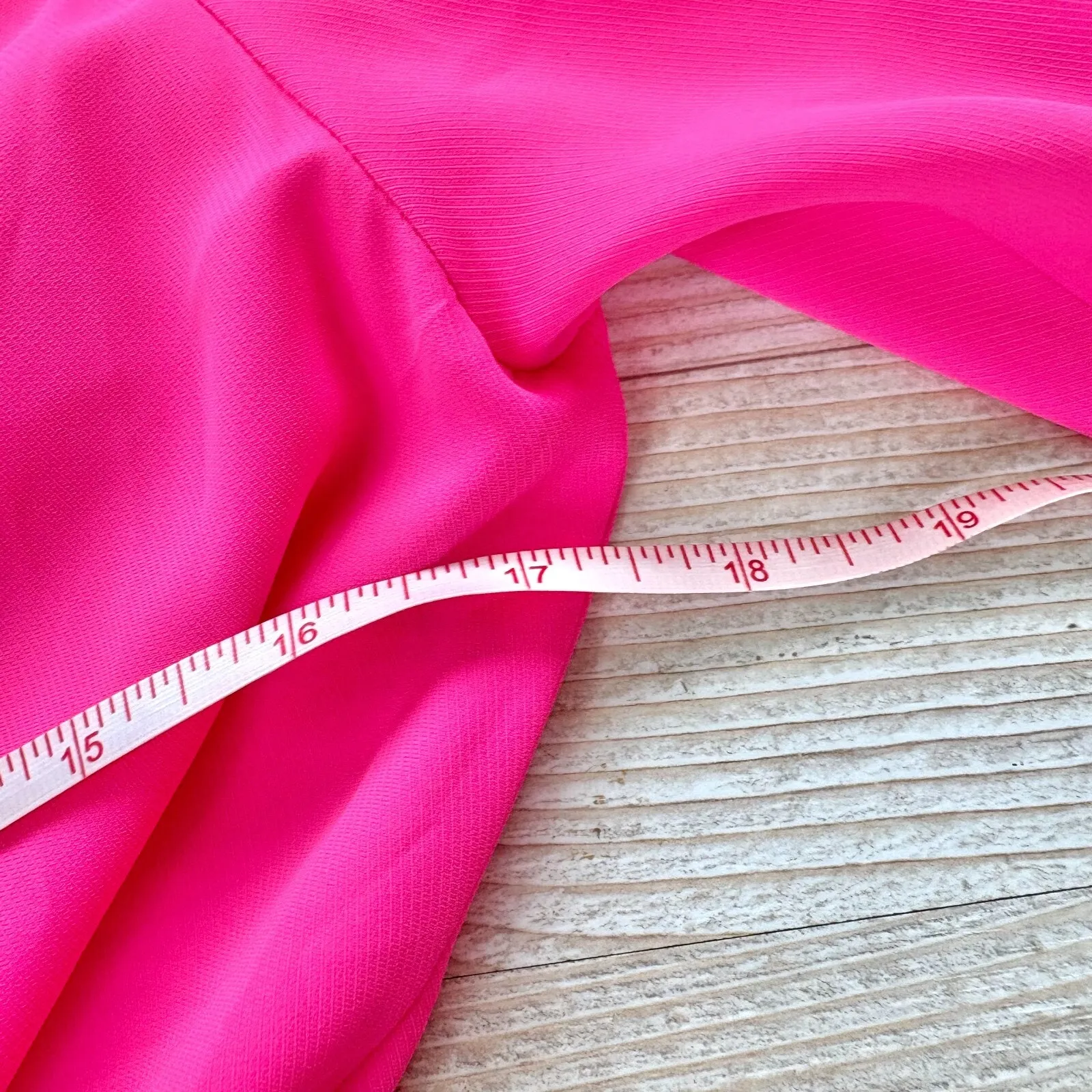 New Amanda Uprichard‎ Tabby Smocked Drop Waist Ruffle Mini Dress | Hot Pink M - Image 8