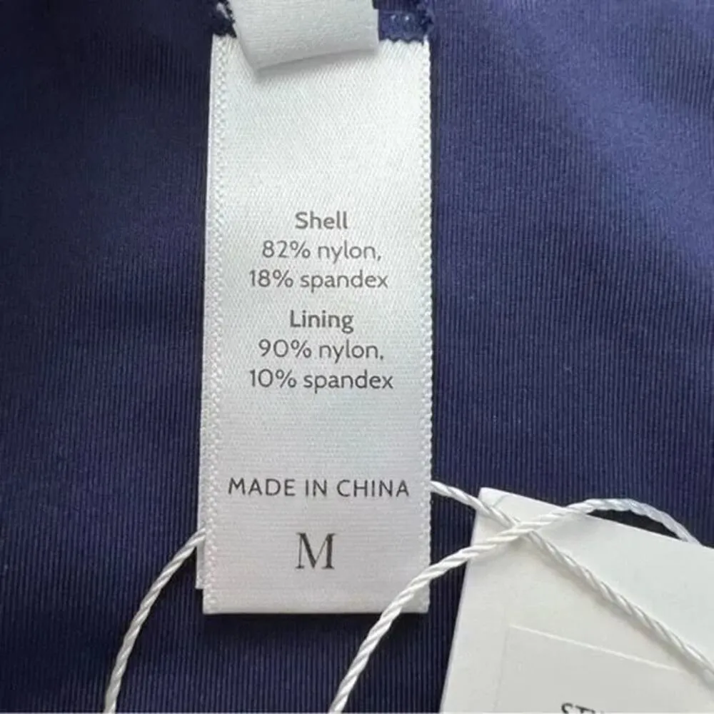 NWT Andie Swim The Cheeky Bottom High Leg Cut Wear High or Low M Navy Blue - Image 9