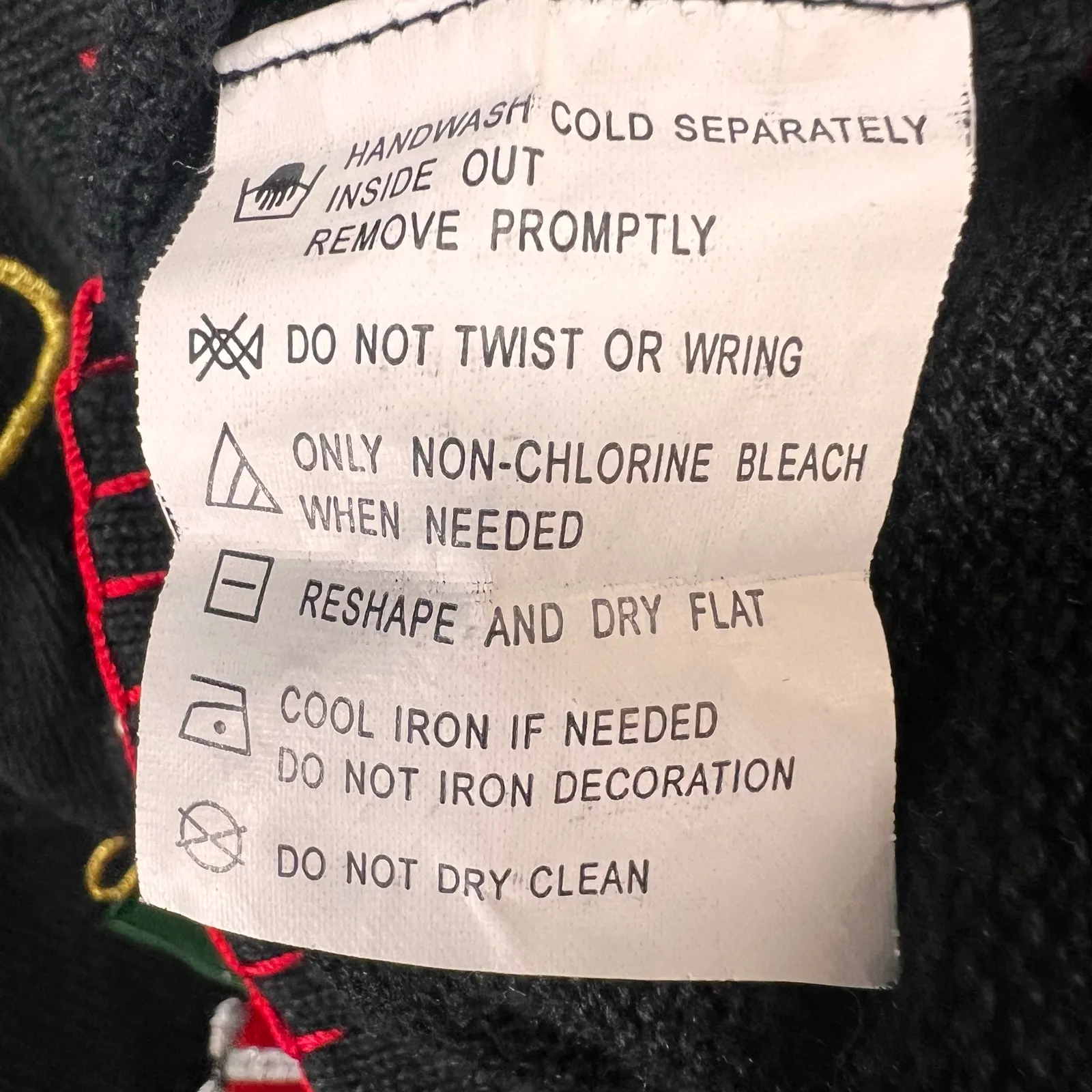 Vintage BP Design Cardigan Sweater L Black Embellished Christmas Holiday Grandma Size L - Image 11