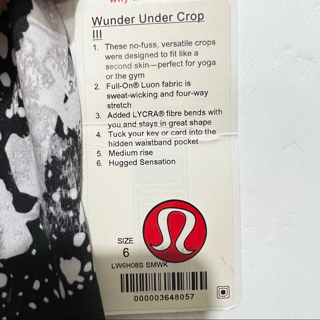 Lululemon crop lll wonder under New       :Box003: - Image 2