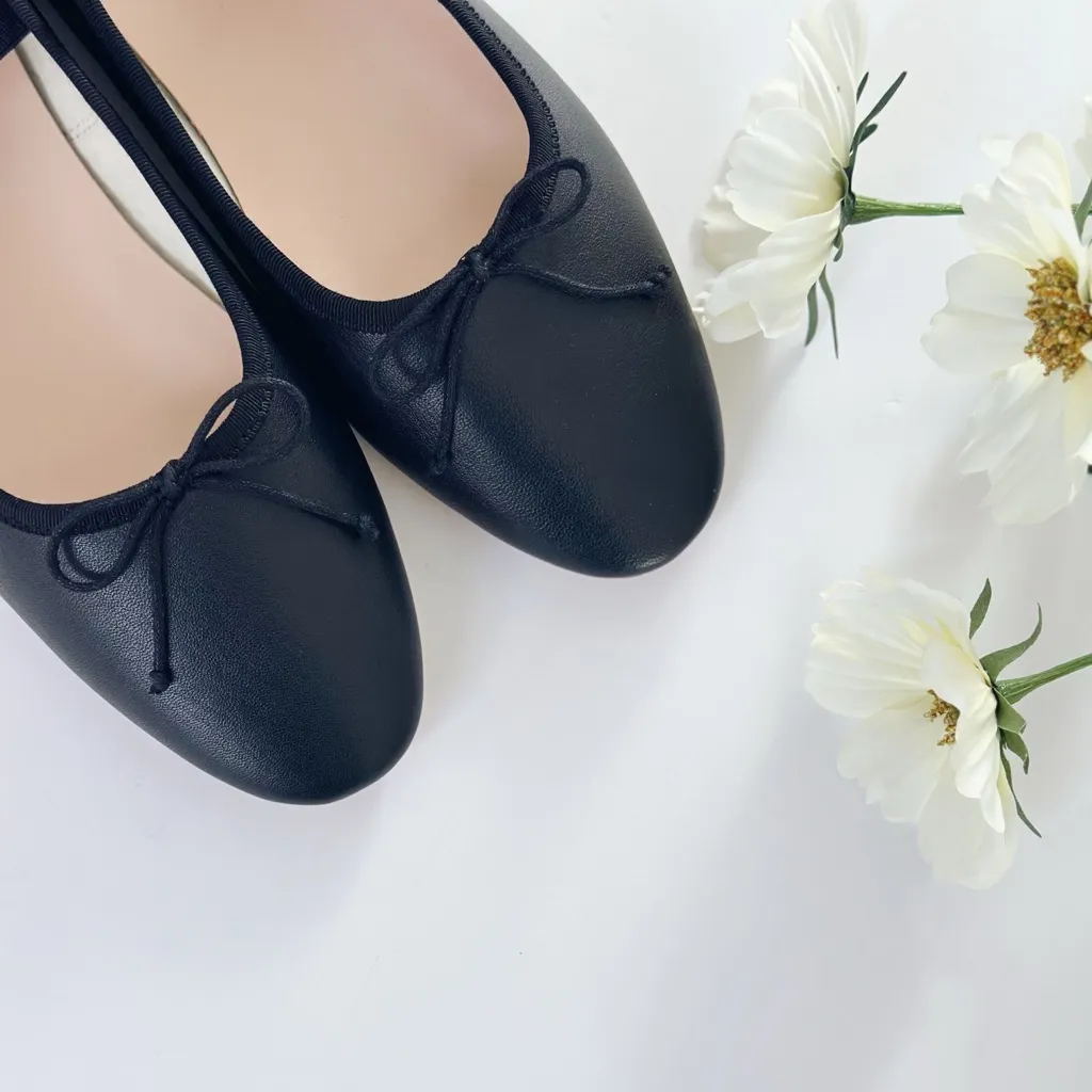 Loeffler Randall Leonie Leather Ballet Flat Black - Image 7