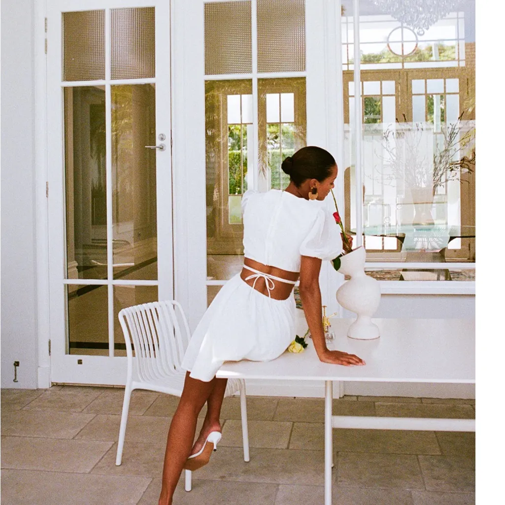 NWT SABO -Anabelle Cutout Dress size XS COLOR WHITE - Image 3