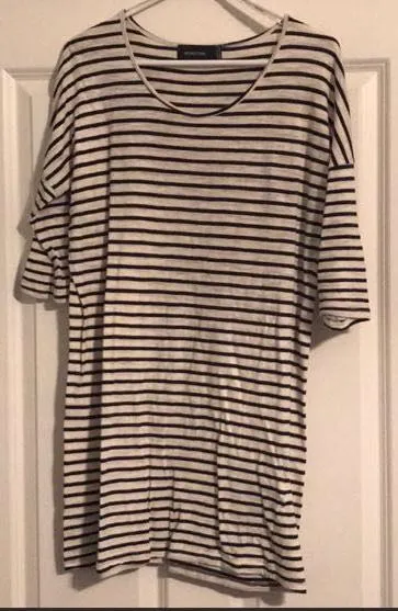 Stripped Short Sleeve Dress - Image 3