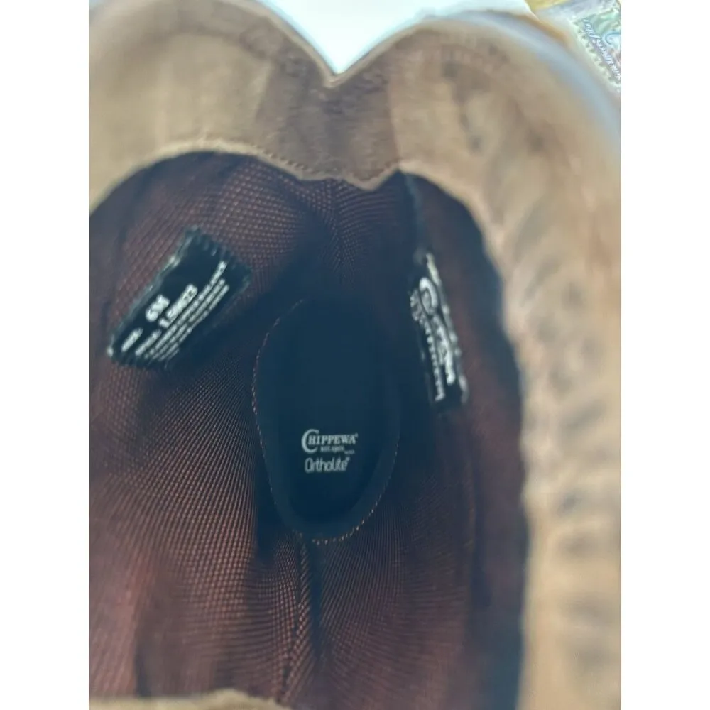 Chippewa Cross Terrain 12” Pull On Waterproof Composite Toe Work Women Sz 6 NEW Brown - Image 12