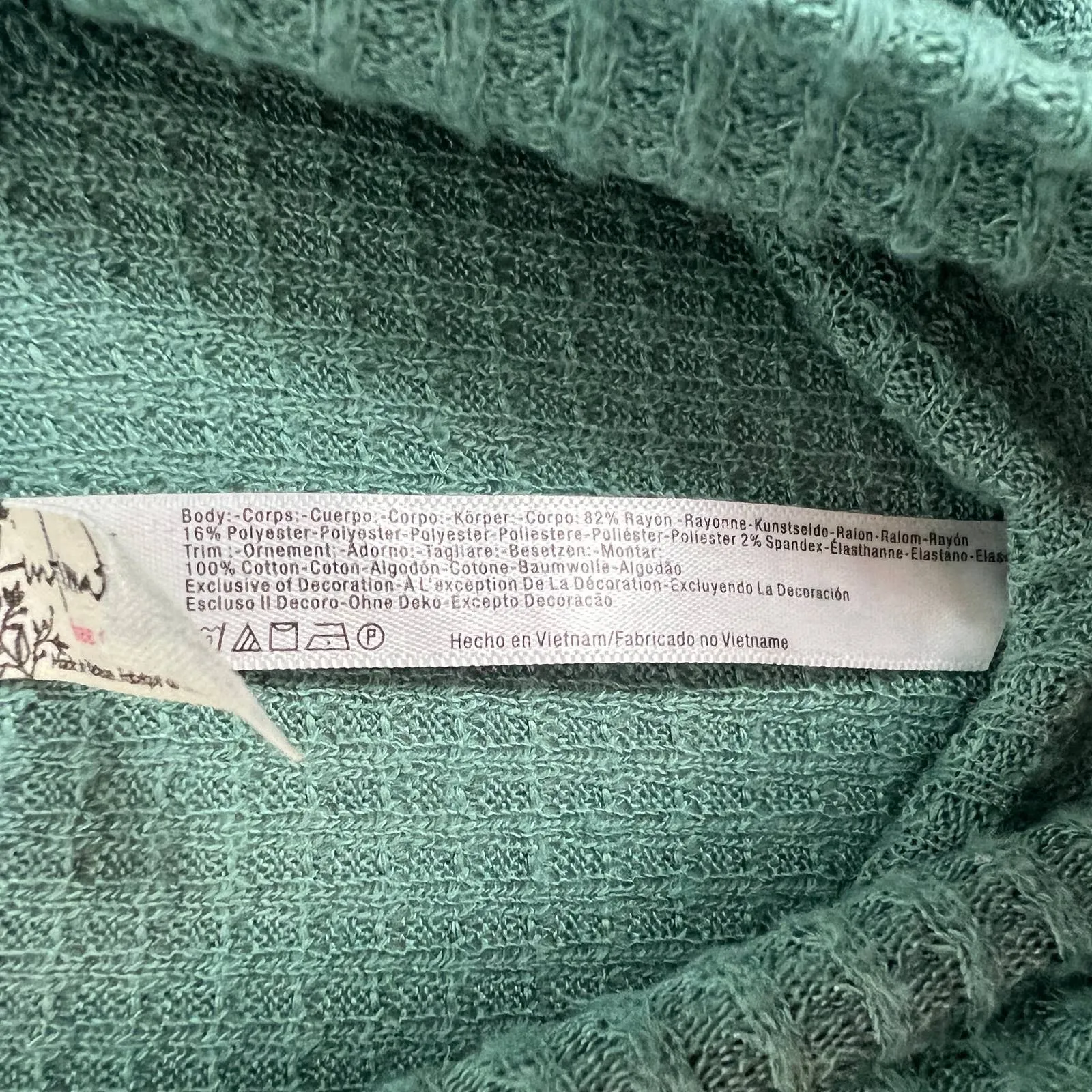 Intimately Free Womens Bodysuit Small Waffle Knit Stretch Turtleneck Minimalist - Image 7