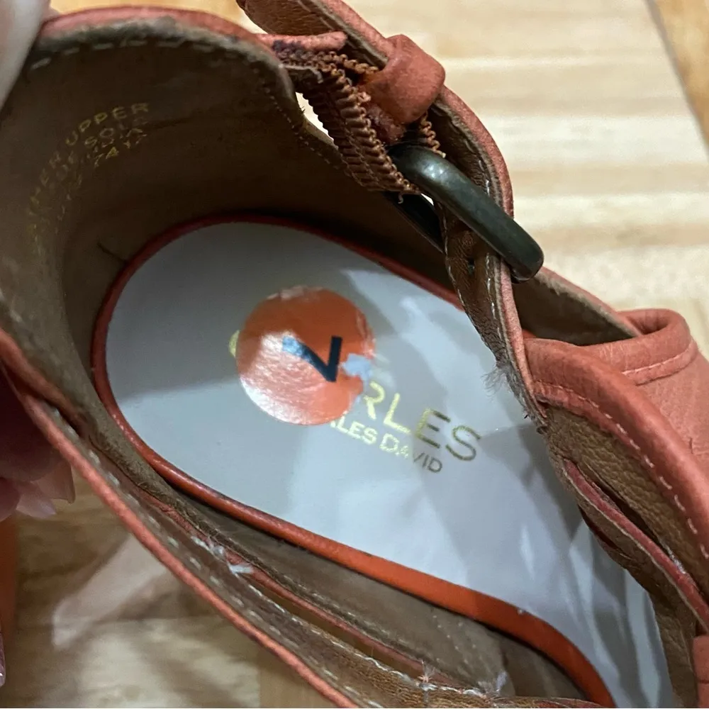 CHARLES by Charles David Coll Ginger Chunky Heel Sandal Size 7 - Image 12