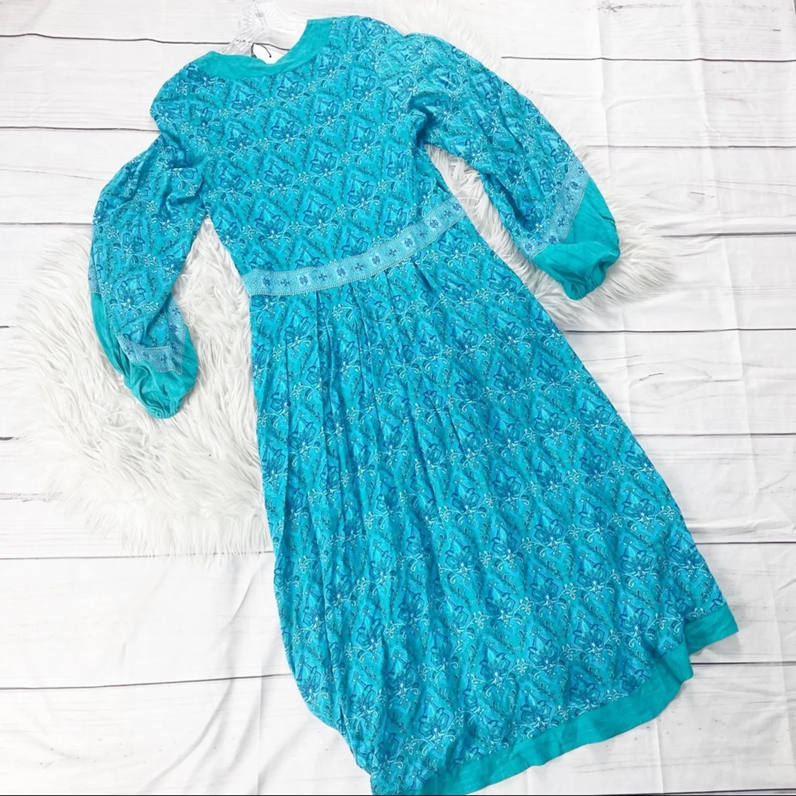 Spell & the Gypsy Women's Collective Jewel Soiree Dress in Emerald‎ Size XL Blue - Image 6