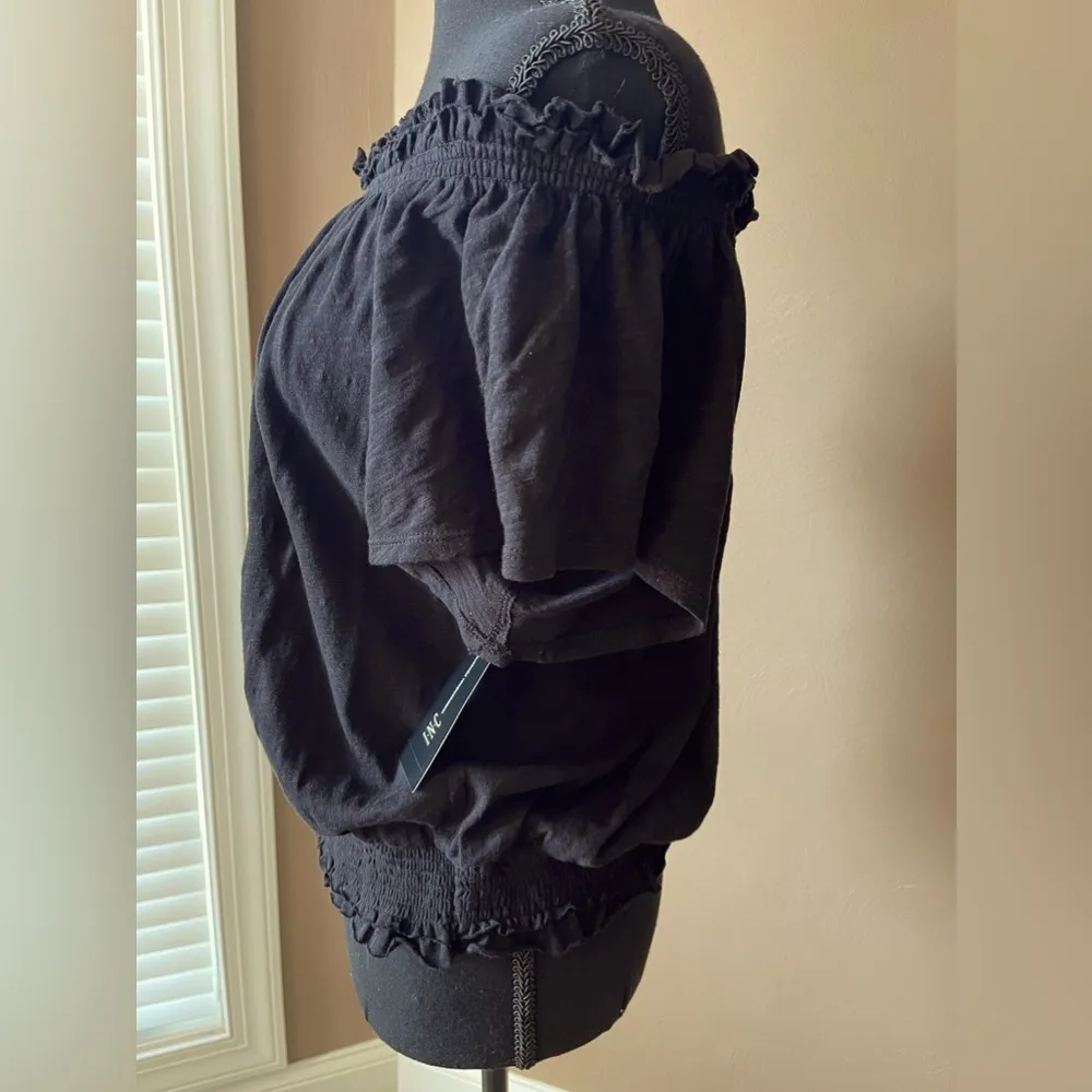 Women’s Top in Black Cotton. NWT - Image 2