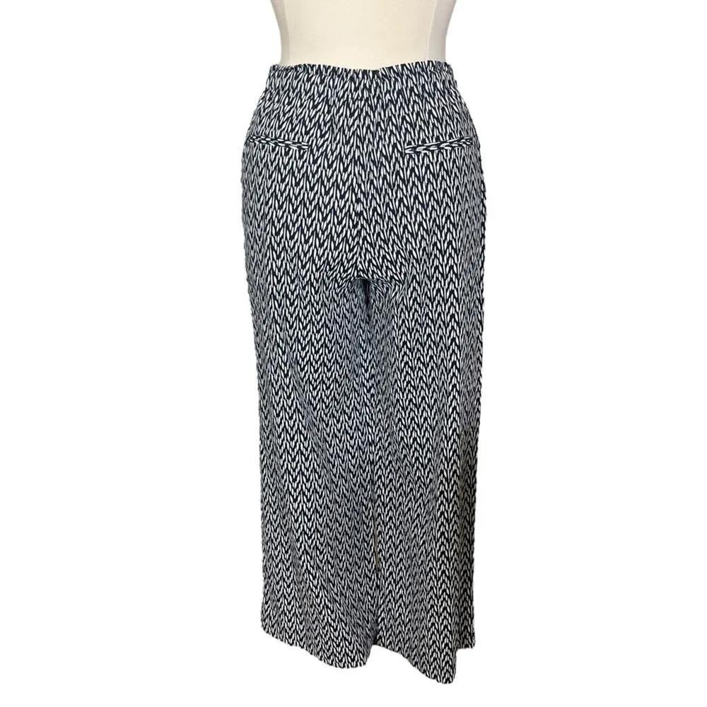 Christopher & Banks New Wide Leg Pant High Rise Drawstring Chevron Women Size XL - Image 7