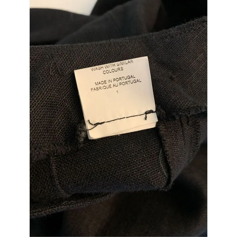 Ivan Grundahl Copenhagen 100% linen skirt lagenlook black women's size 36 - Image 4