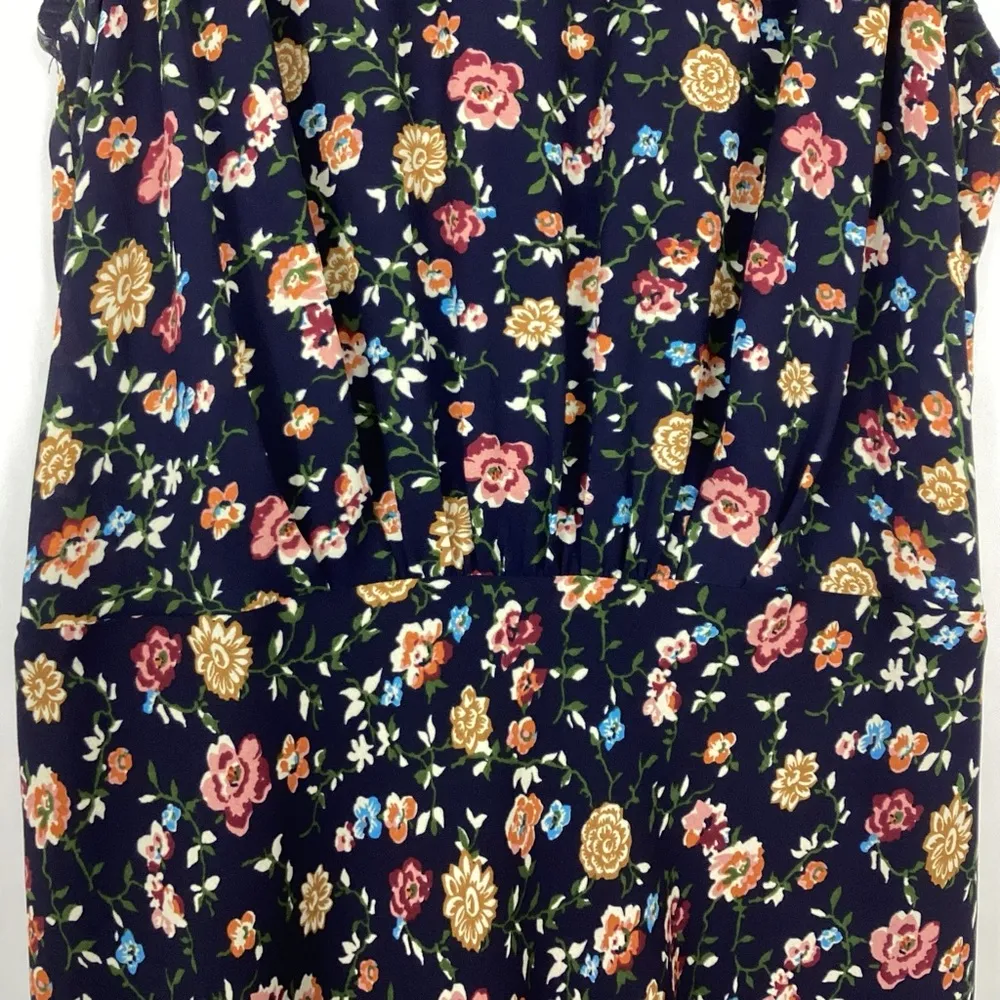 J. Crew Mercantile Ruched Waist Dress In Vintage Floral Size 4 - Image 5
