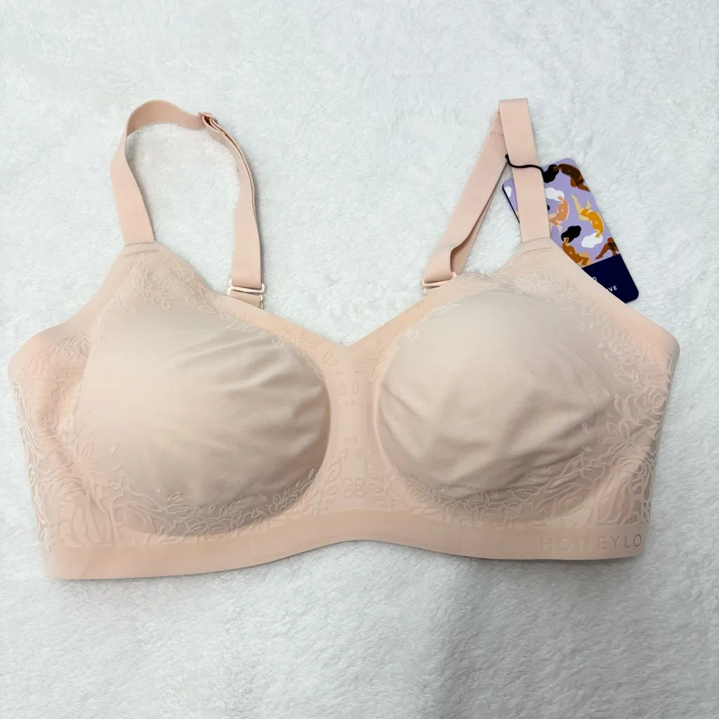 Honeylove Balance Support Comfort Women's Tan Bra Size L 38B/C - Image 5