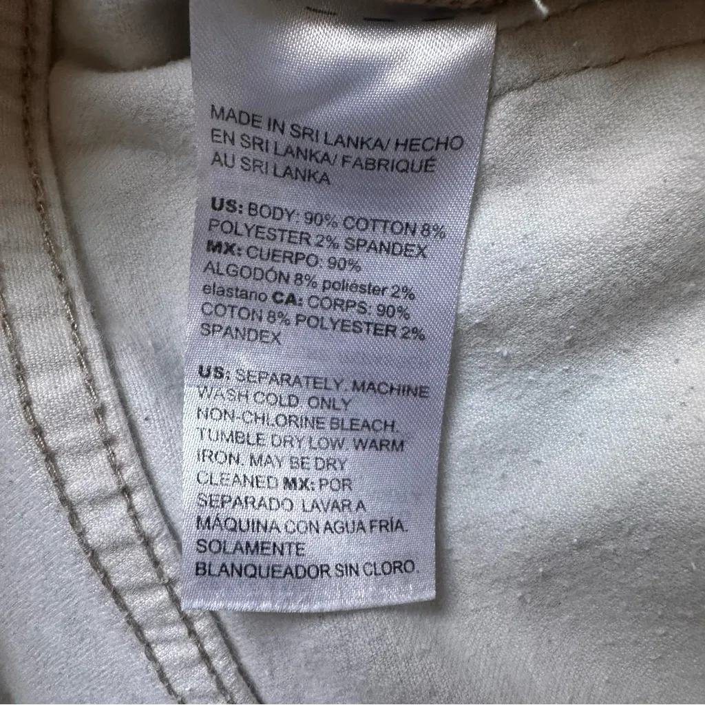 Women’s White High Rise Boot Crop Jeans Size 2 – Classic Fit Stretch Denim - Image 11