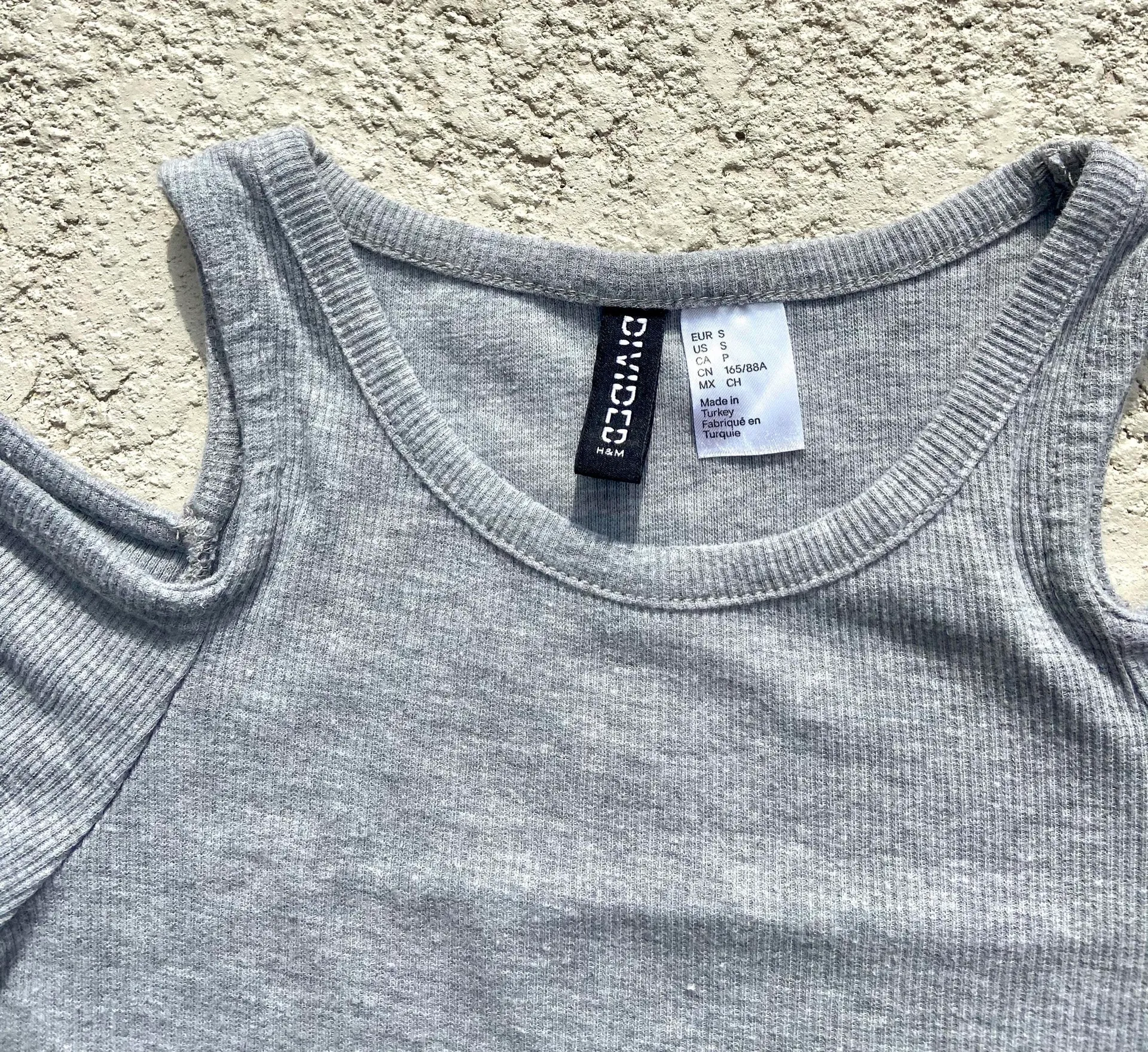 Divided Ribbed Open Shoulder Top - Image 6