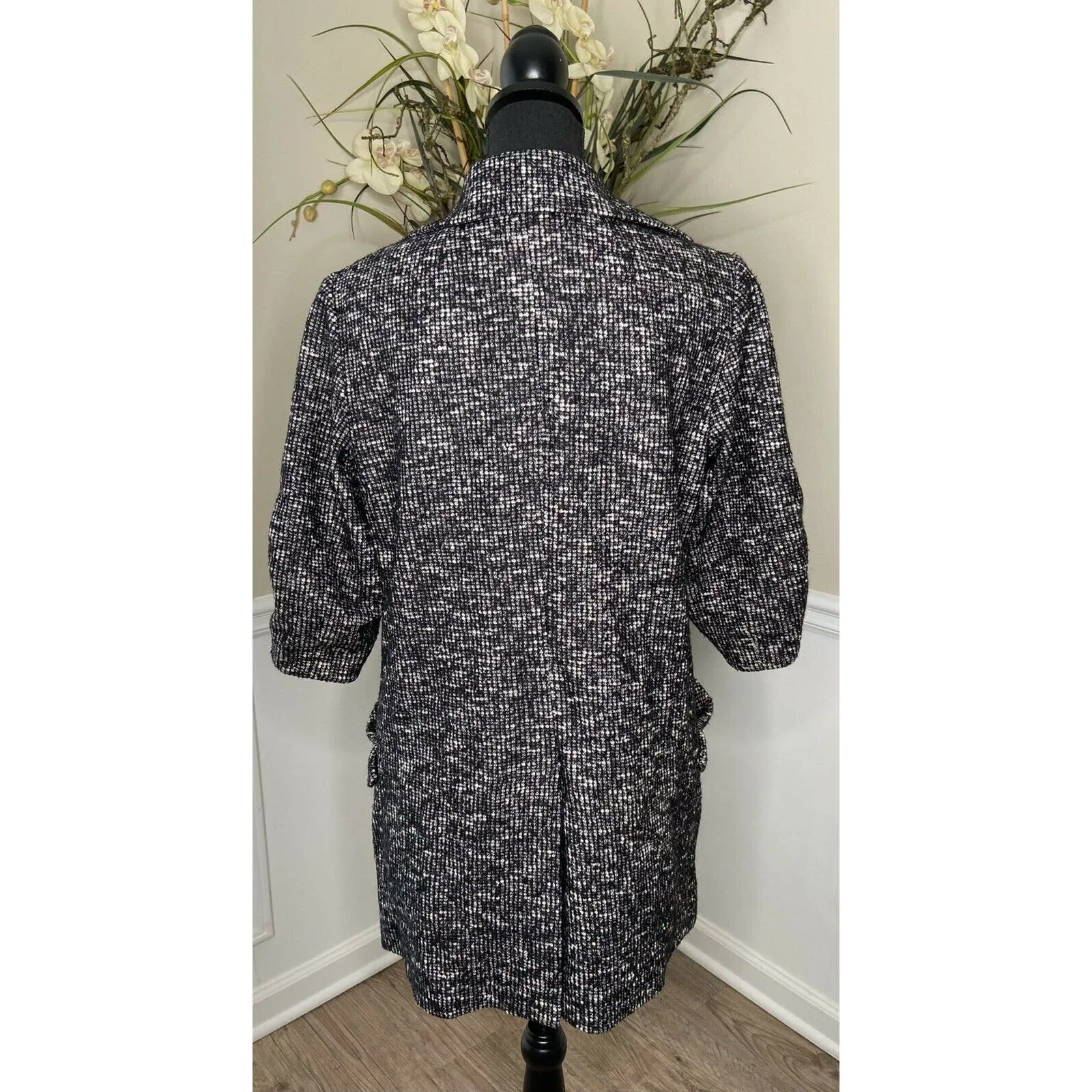 Etcetera Wool Blend 3/4 Sleeve Coat Size 10 - Image 4
