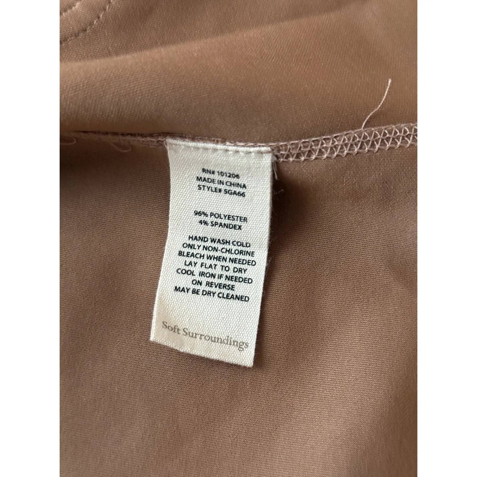 Soft Surroundings Malika Jacket Womens 1X Brown‎ Faux Suede Driftwood Paisley - Image 5