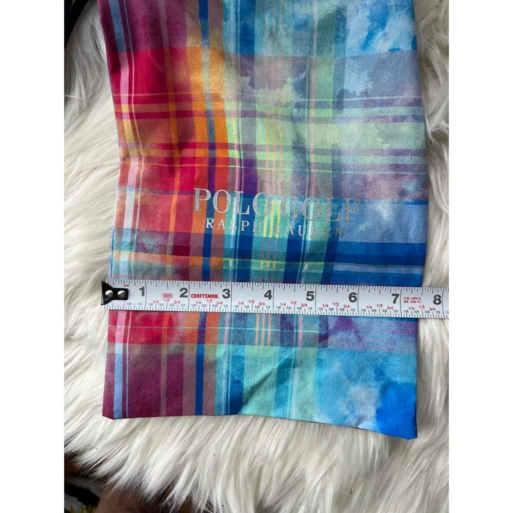 Polos Golf Ralph Lauren Drawstring Bag - Colorful Plaid Design - Image 2