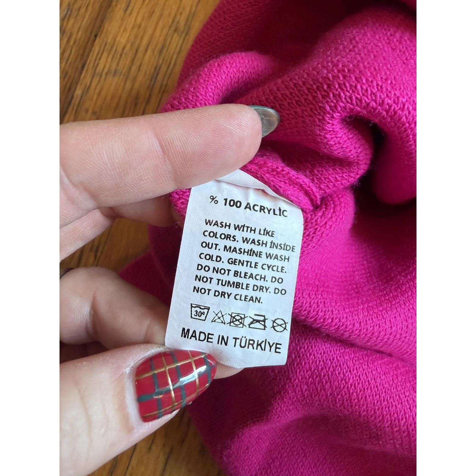 MY FASHION Dress Womens One Size Pink Knit Sweater Long Sleeve Pullover - Image 4