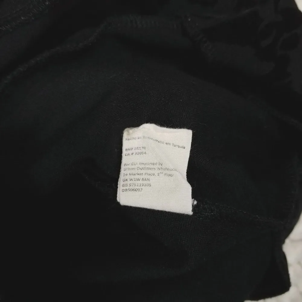 Free People Velvet Floral Embossed Bodycon Dress Black Sz Small - Image 11