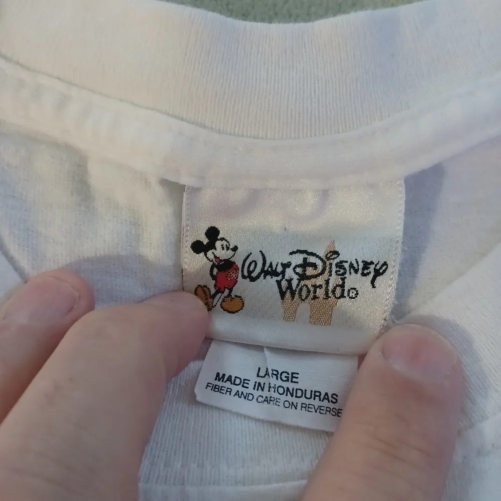 Walt Disney World Womens World's Greatest Mom-Mom Shirt Large White Cotton - Image 2