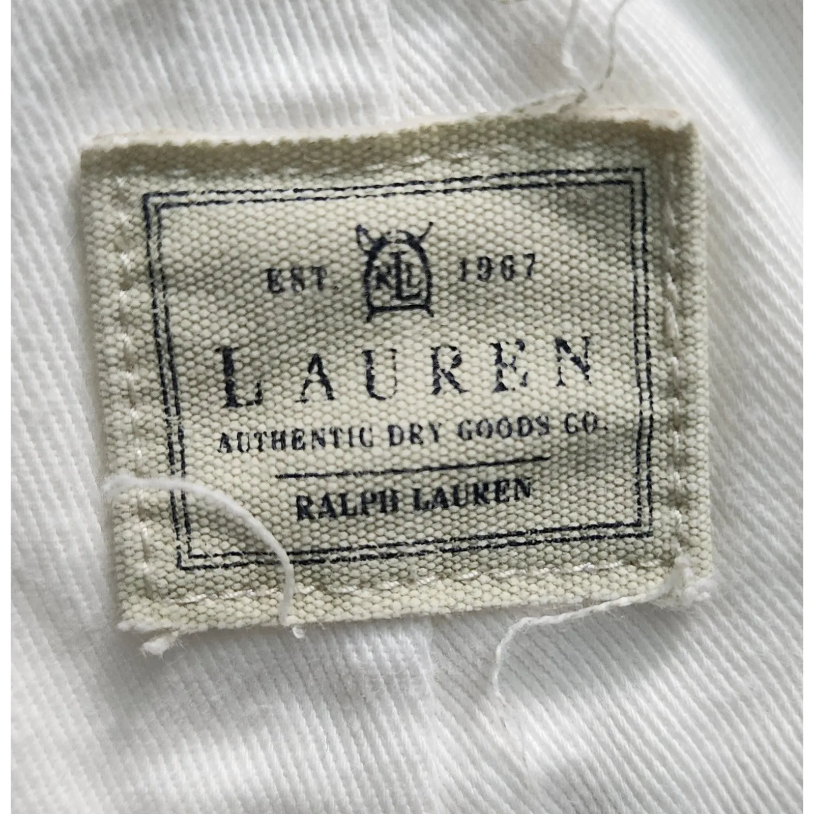Lauren Ralph Lauren Size 10 Authentic Dry‎ Goods Co. White Cotton Shorts - Image 3