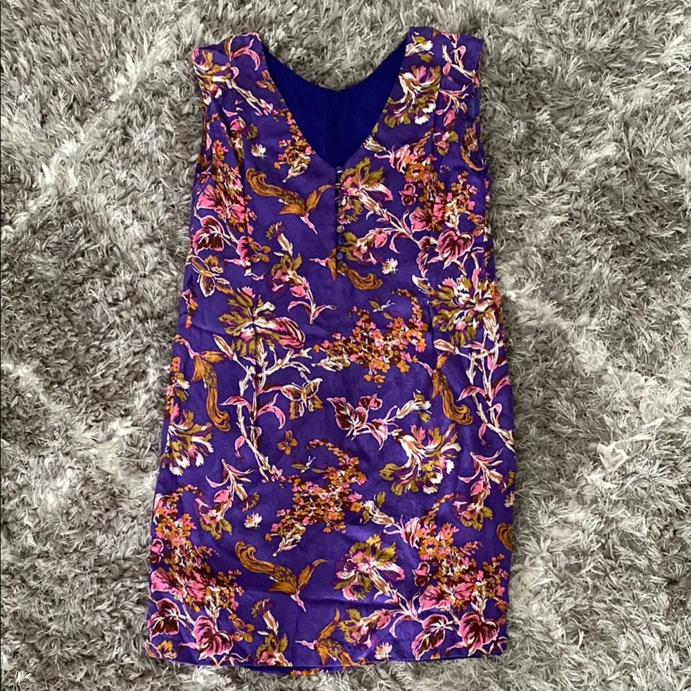 Floral Silk Dress - Image 4