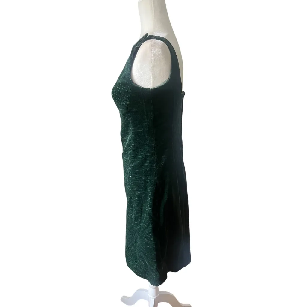 Vintage 1960's Emerald Green Shift Dress Size undefined - Image 4