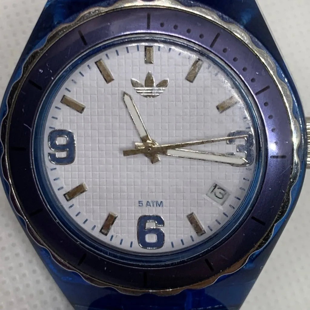 Adidas Cambridge ADH2552 women watch blue tone 35mm round case 7” running - Image 3