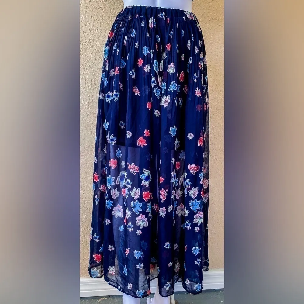Philosophy by Anthropologie | Floral Flowers Flowy Maxi Long Skirt | Size Small - Image 3