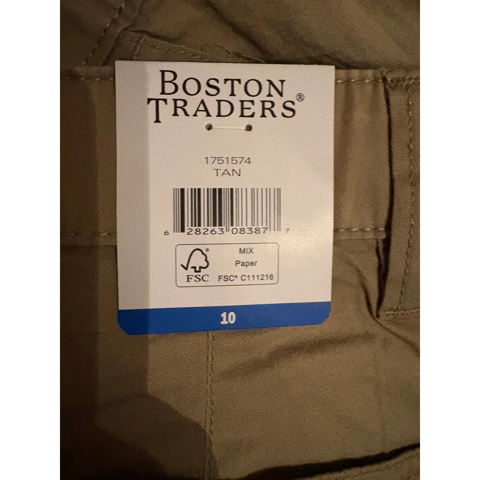 Boston Traders shorts NEW size 10 khaki - Image 6