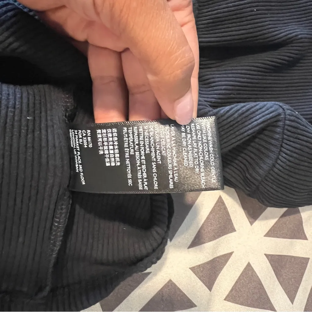 Free People Beach Happy Hour Mini Dress Black Blouson Ribbed Stretch Cutout‎ S - Image 11