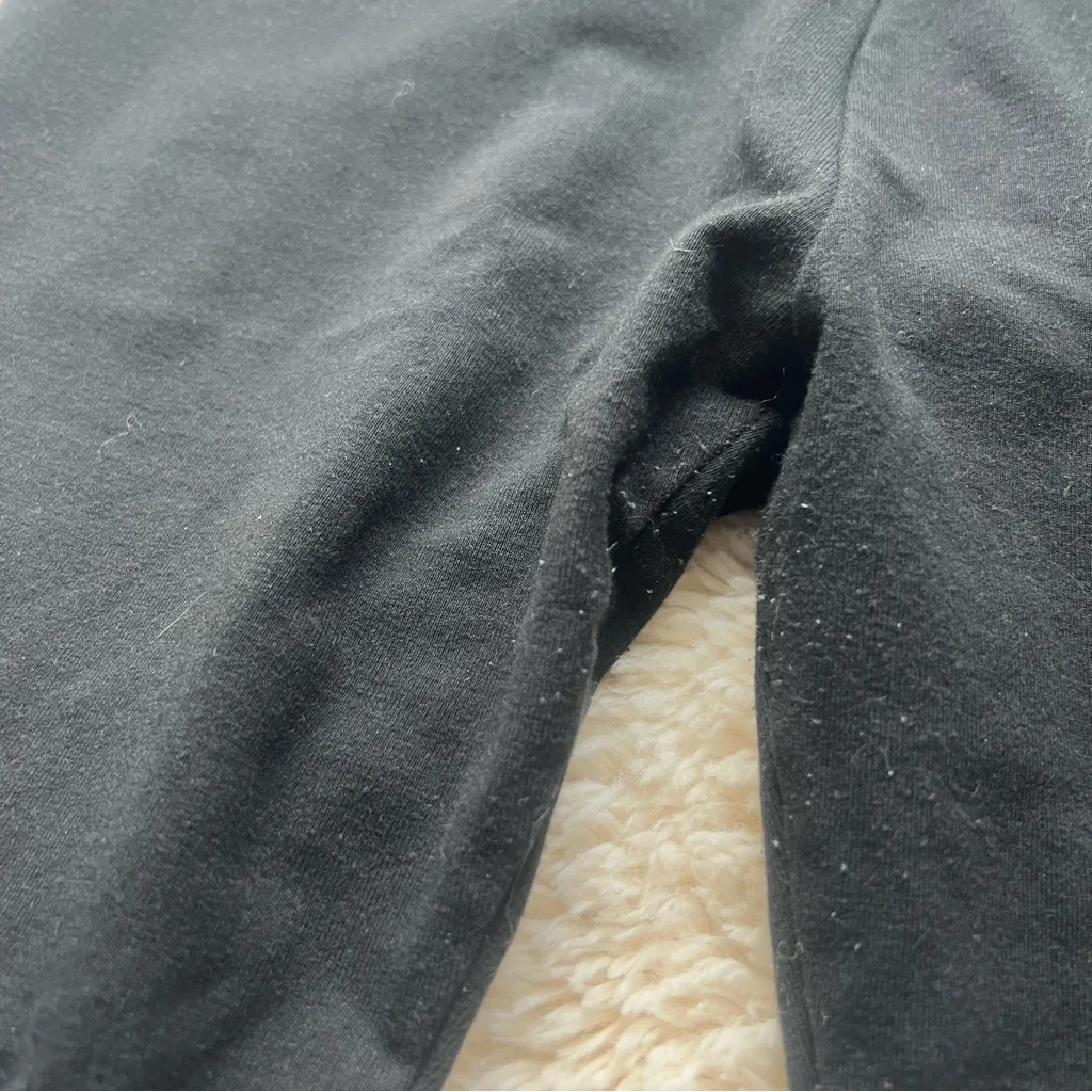 Victoria's Secret Women’s Black Leggings with White Waistband - Image 4