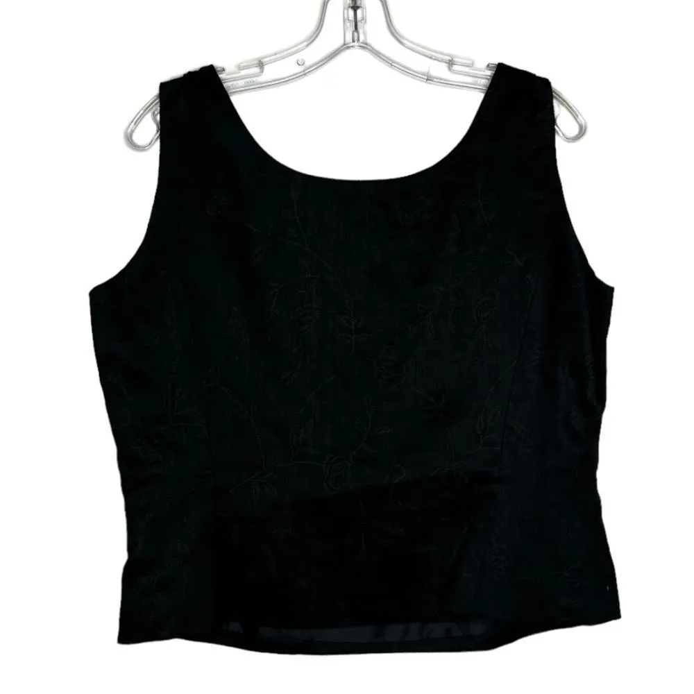 Vintage Le Suit Black Blazer, Pants &‎ Top Set Size 14 - Image 15