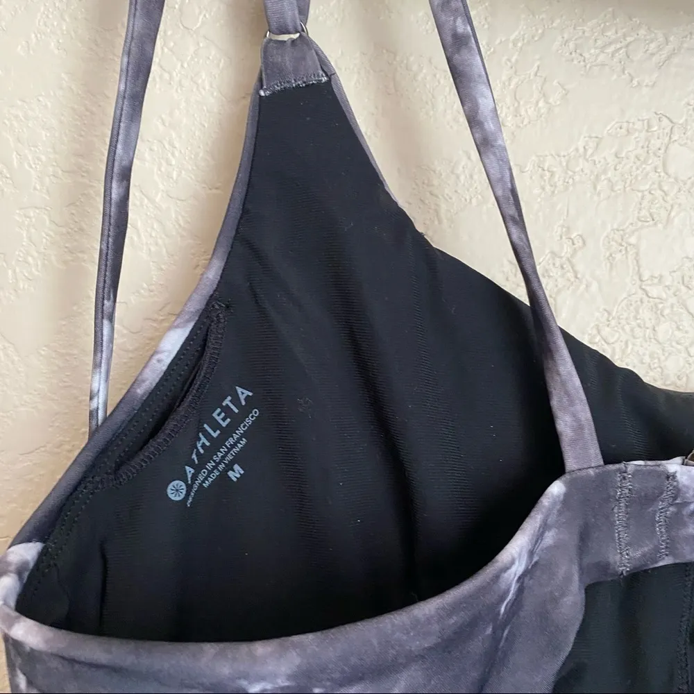 Athleta  Keyhole One‎ Piece Swimsuit, Medium bikini gray - Image 9