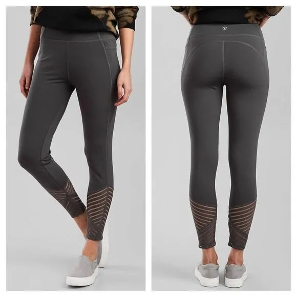 BKE Core High Waisted Active Legging Charcoal gray Sz S - Image 2