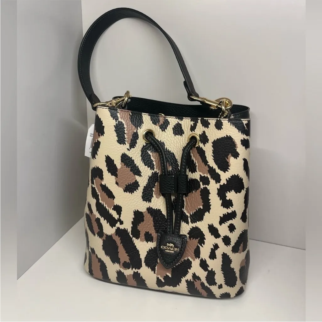 Coach  Rowan Bucket Bag With Leopard Prin
# CCD03 - Image 5