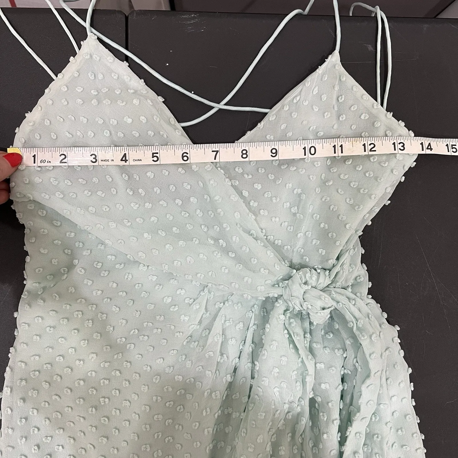 Alice & Olivia 2 Dress Silk Katie Tie Mini Swiss Dot Flo Fulton Bold Beautiful - Image 14